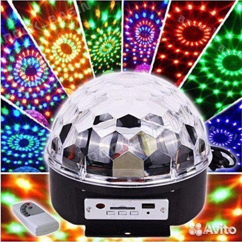 Светодиодный диско шар с Bluetooth