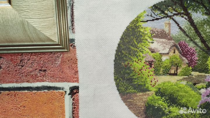 Картина вышитая крестом ручная работа