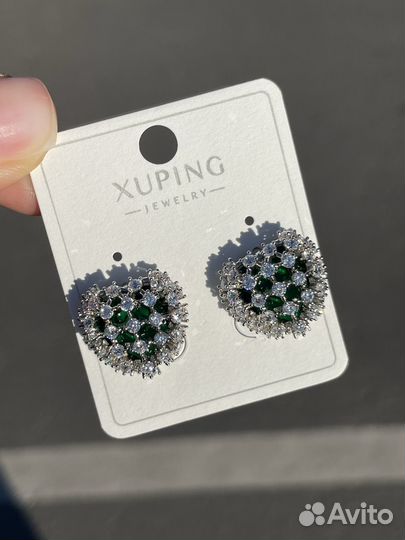 Серьги серебро новые
