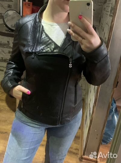 Куртка кожаная