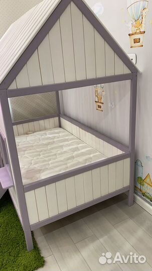 Детская кровать домик с матрасом Орматек бу