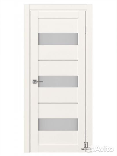 Дверь межкомнатная Оптима Порте 526, белый лед