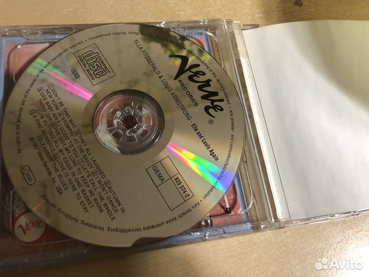 Ella fitzgerald & louis armstrong CD диск