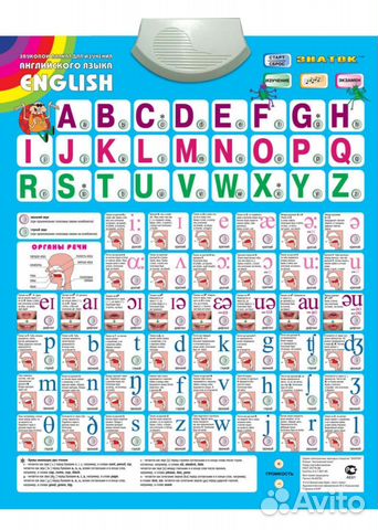 Говорящий алфавит Английский