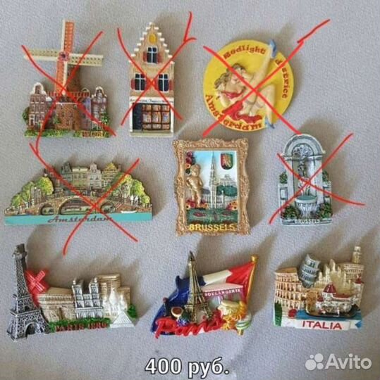 Магниты сувенирные коллекционные
