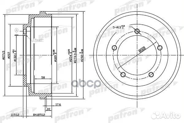 Барабан тормозной задн ford: transit c бортовой