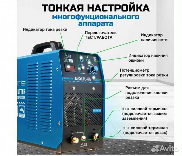 Плазморез Solaris AirCut PC-400 220 В; 15-40 А; Вы