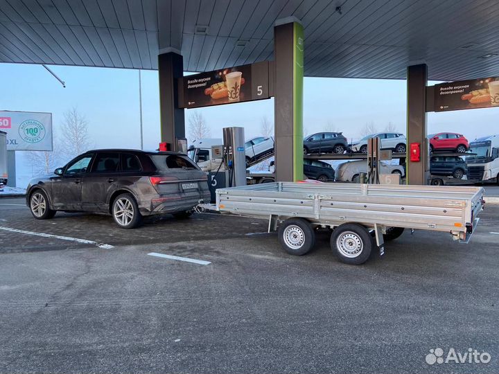 Прицеп 39.001 с тентом 130 см. Для длинных грузов