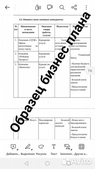 Бизнес план для соцконтракта