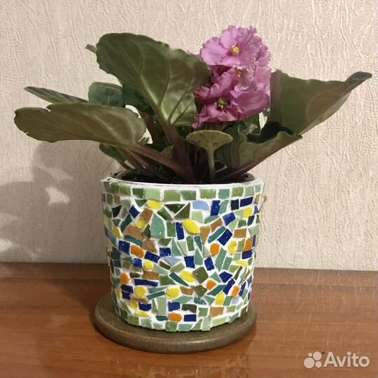 Цветочный горшок, мозаика