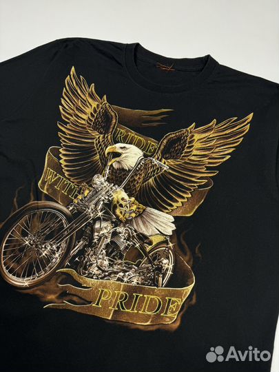 Футболка байкерская с орлом y2k XL