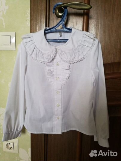 Блузка белая нарядная р.116
