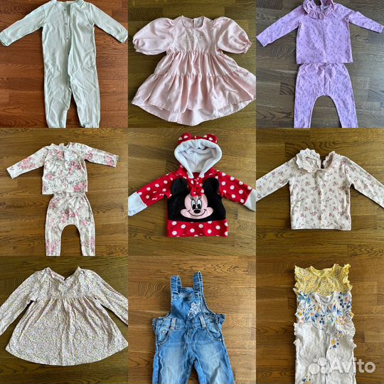 Вещи пакетом на девочку 80-86 next и др