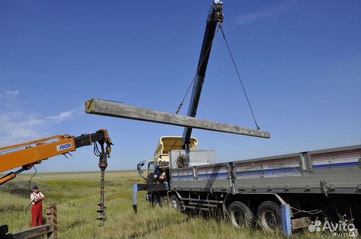 Монтажные работы установка опор леп выполняем ту