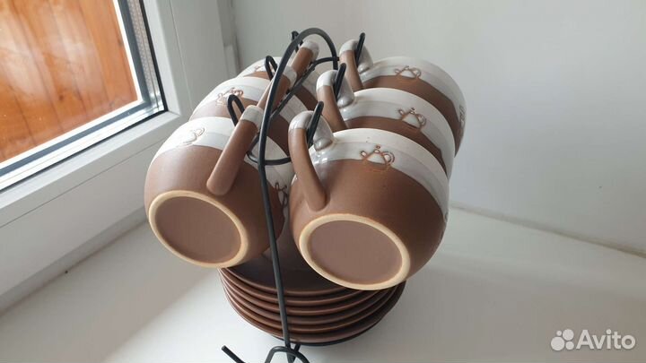 Набор чайно кофейный на подставке