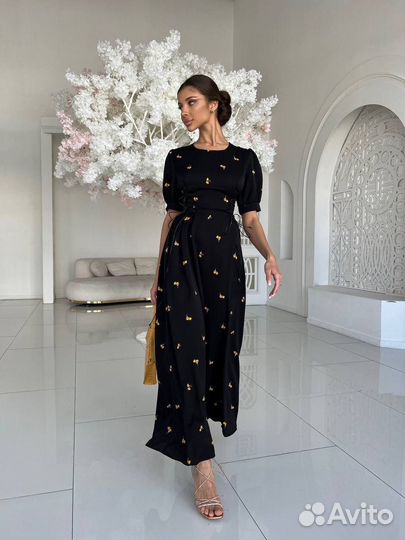 Платье длинное женское 3 цвета