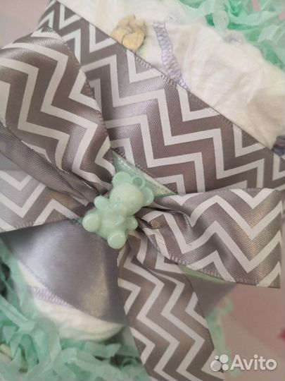 Торт из памперсов /подгузников на рождение ребенка