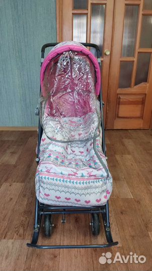 Детские санки коляска умка