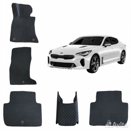 3-D коврики EVA / эва / ева на Kia Stinger