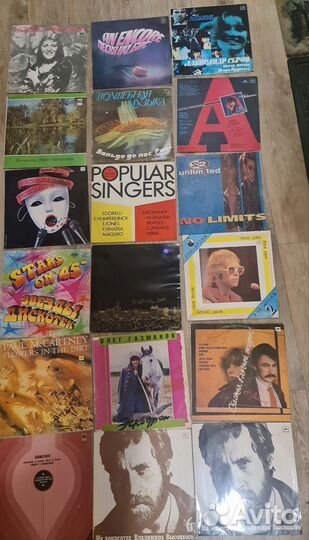 Виниловые пластинки СССР большие и миньоны