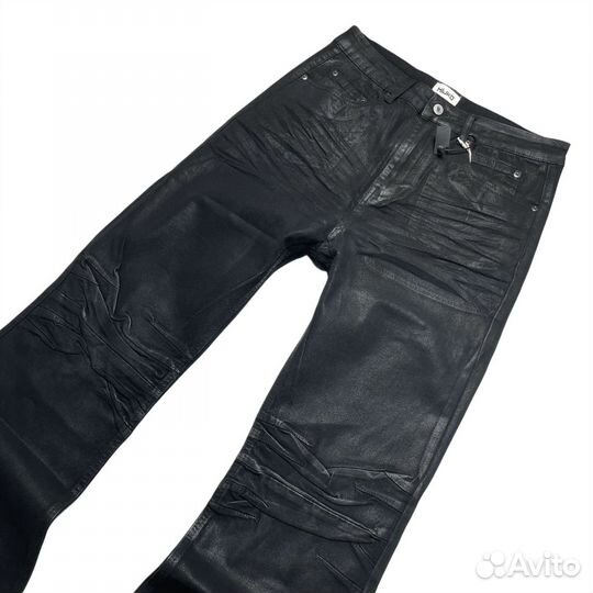 Джинсы Клёш Rick Owens Waxed