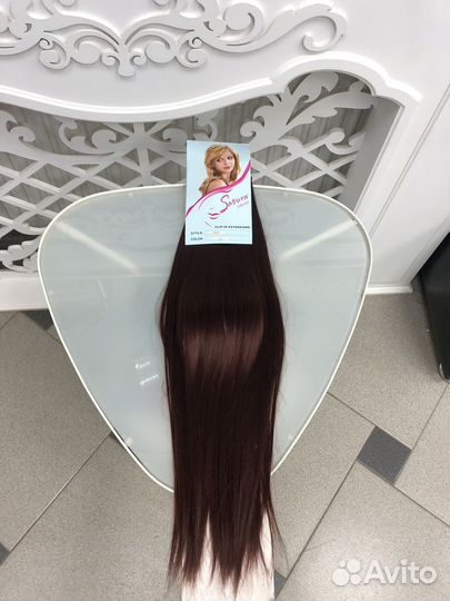 Волосы на заколках искусственные