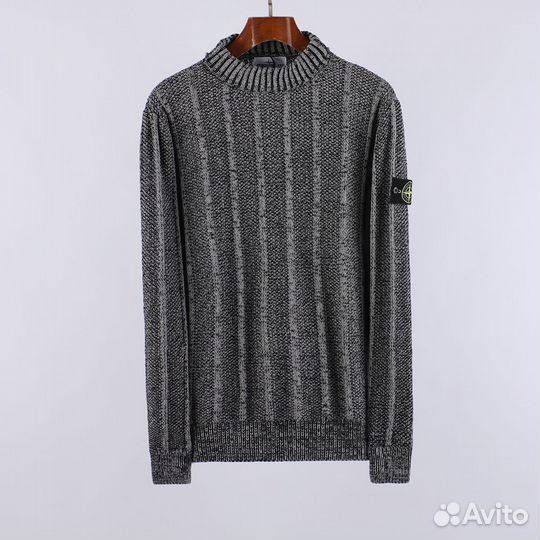 Stone Island свитер из вирджинской шерсти grey