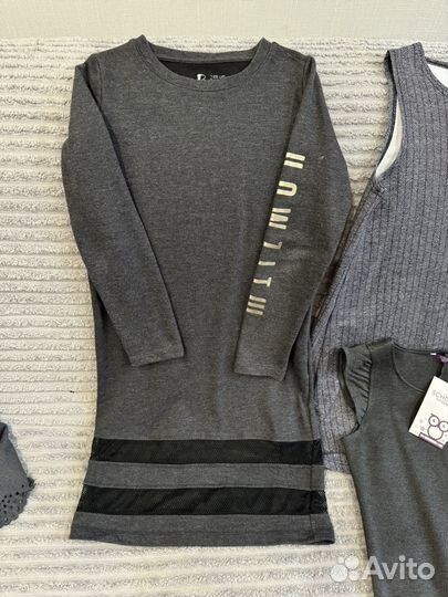 Платья серые школьные для девочки р.134-140см