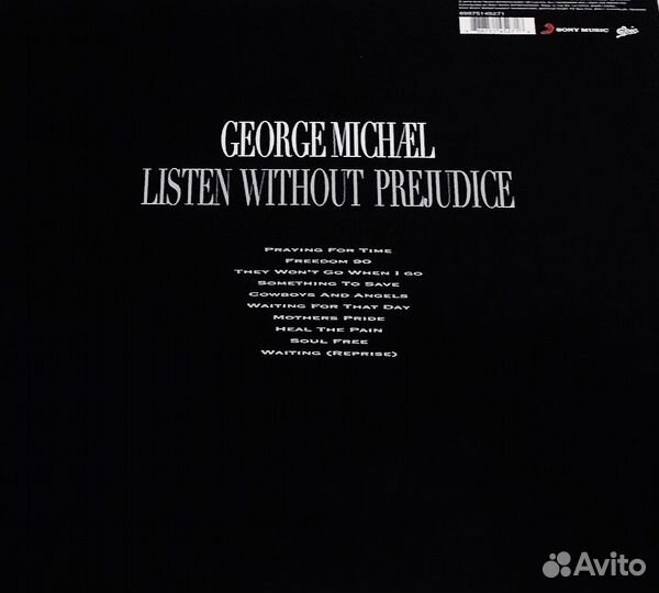 George Michael listen without prejudice пластинка