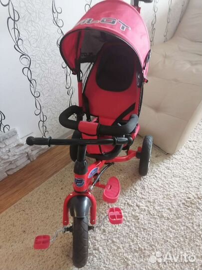 Велосипед- коляска 1-4л, большие надувные колеса