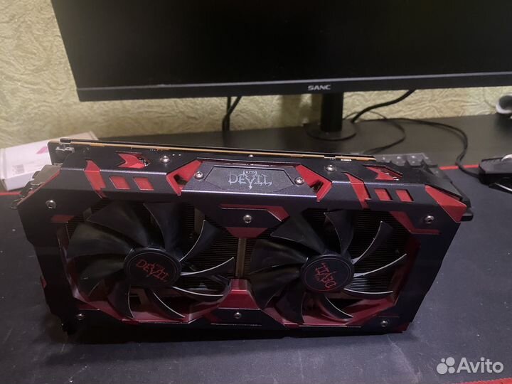 Видеокарта rx580 8gb red devil