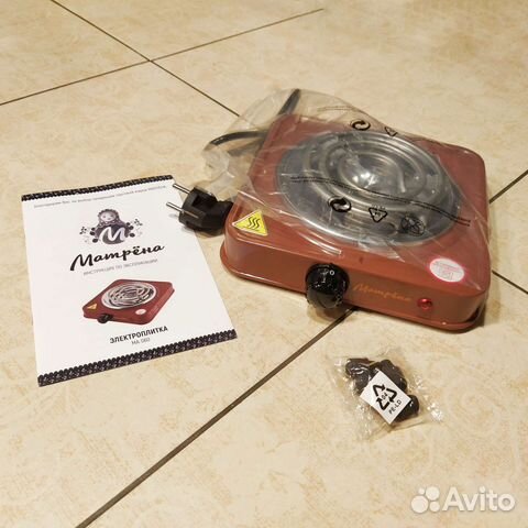 Плитка электрическая настольная для углей новая