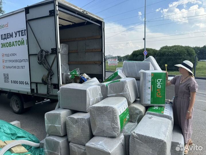 Задувка эковатой