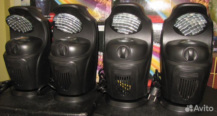 Светомузыка YR126 4шт LED Сканер RGB Pro Mic Strob