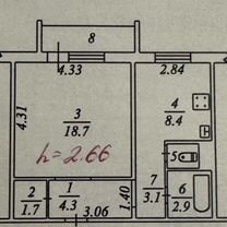 1-к. квартира, 42 м², 10/11 эт.