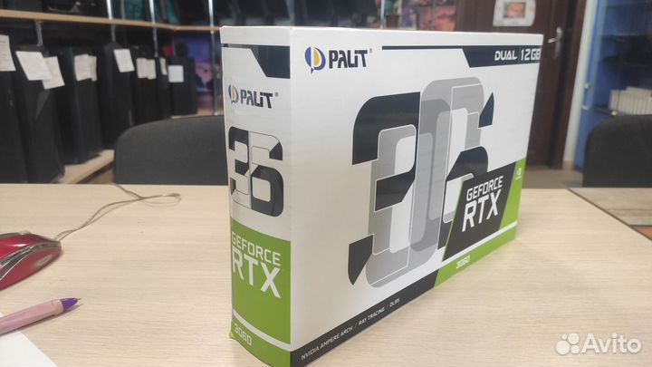 Видеокарта palit RTX3060 12GB нoвaя не вскрывалась