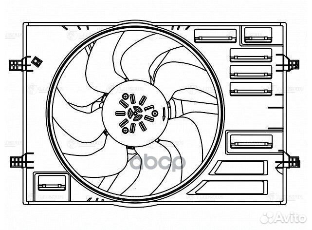 Вентилятор радиатора skoda octavia (13) /VW TIG