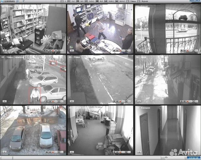 Комплект камер видеонаблюдения с регистратором