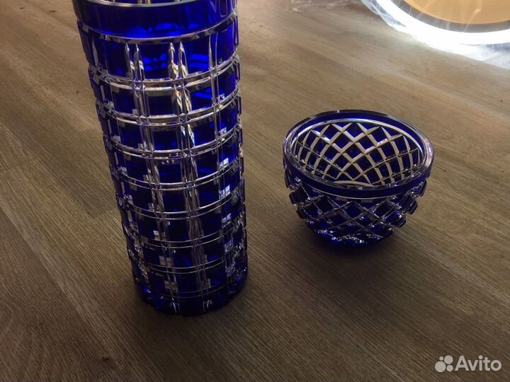 Вазочки цветной хрусталь