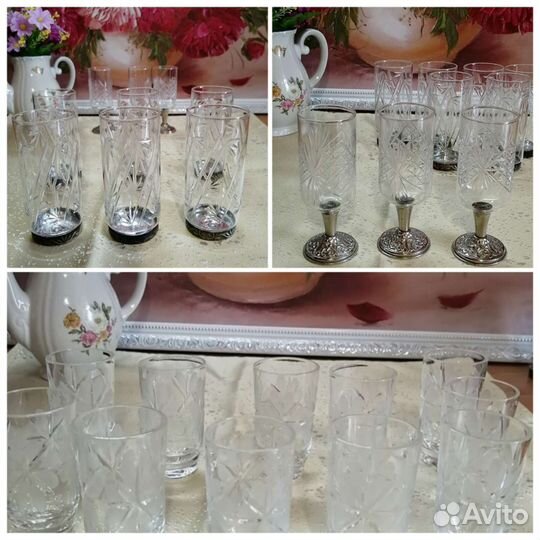 Рюмки, стопки. Хрусталь. СССР