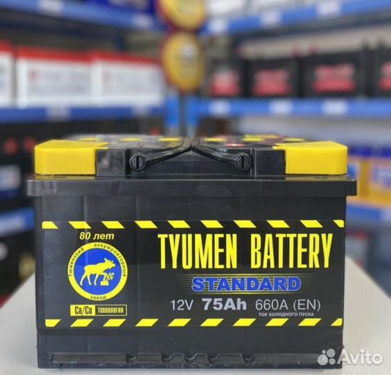 Аккумуляторы tyumen battery 75 ач новые