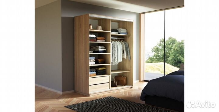 Двухдверный шкаф-купе «Экспресс Элемент 140»