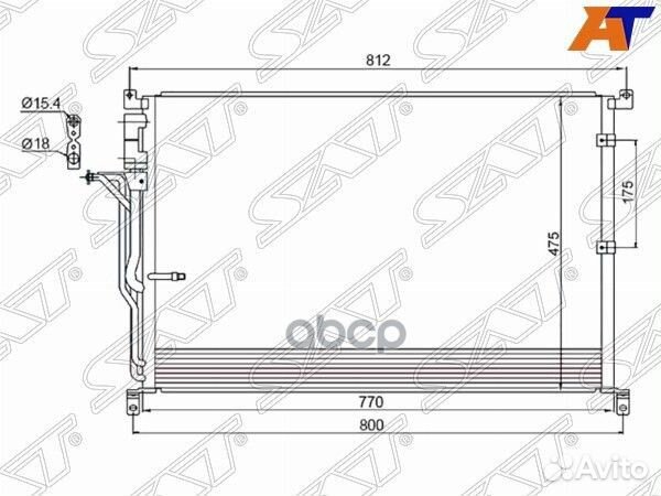 Радиатор кондиционера audi A8 02-10 ST-AD02-394