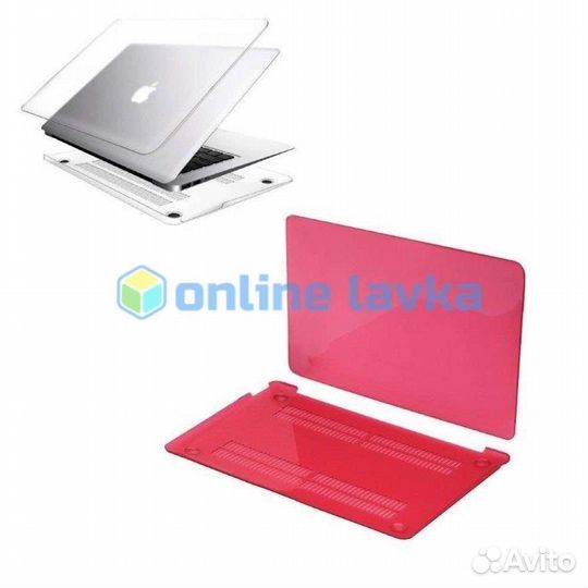 Накладка для Macbook Pro 13 прозрачно розовый (201