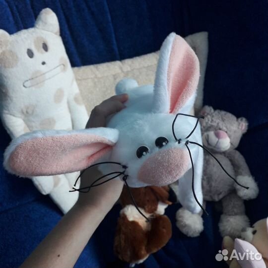 Игрушка упоротый заяц, собака, мышь