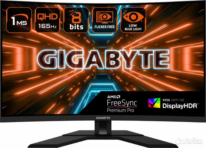 Монитор Gigabyte M32QC, *VA, черный