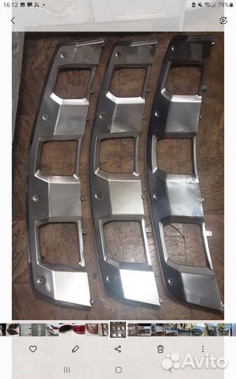 Хромированная накладка бампера Mercedes ml w164