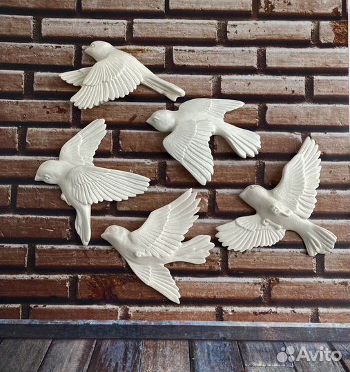 Птицы на стену, декор.Направление полета:налево
