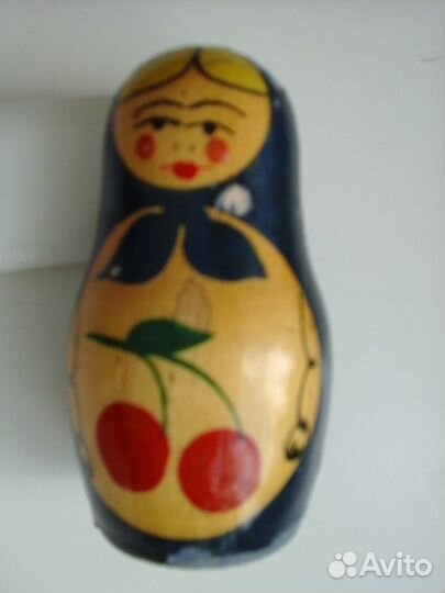 2 матрёшки СССР деревянные 7 и 8 см и др. сувениры