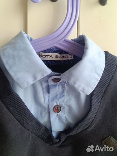 Рубашка обманка школьная 122